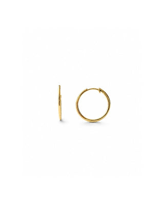 Classic Hoop Earrings, 15mm