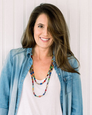 Long Beaded Necklace, 7 Ways to Wear, Trilogy 60"