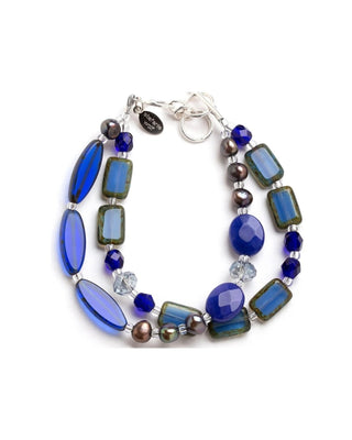 True Blue Medley 2-Strand Bracelet