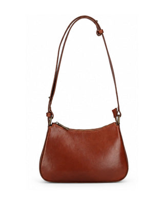 Italian Leather Structured Shoulder Bag
