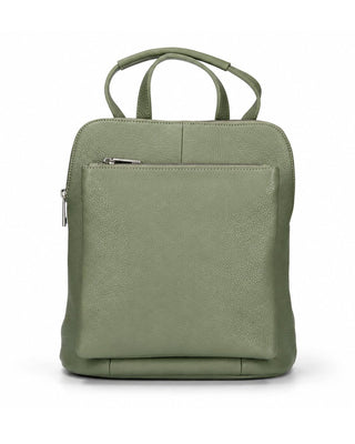 Everyday Italian Leather Zippered Backpack