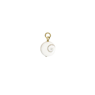 Round Swirly Shiva Shell Charm