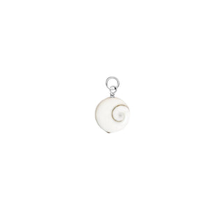 Round Swirly Shiva Shell Charm