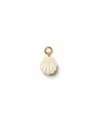 Scallop Shell Charm, Mother of Pearl