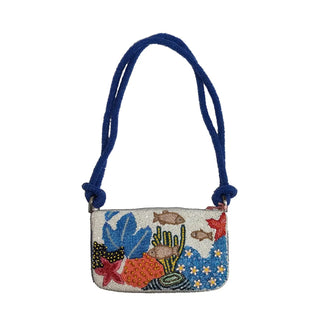 Underwater Beaded Shoulder Bag