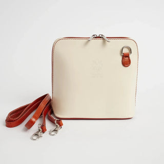 Mini Structured Italian Leather Crossbody Bag