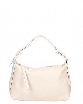 Beige handbag  on a white background