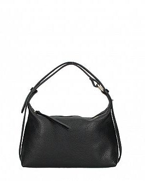 Black handbag on a white background 