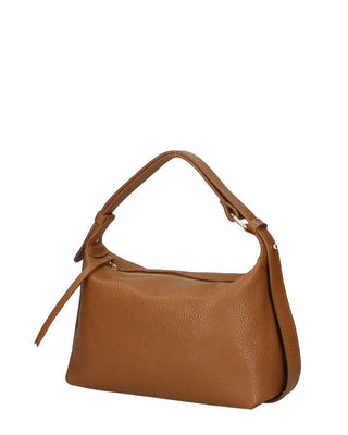 Brown handbag on a white background 