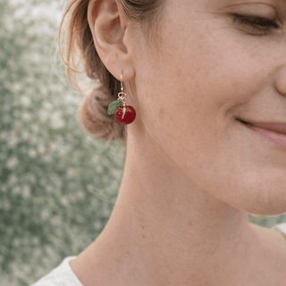 Cherry fruit earrings