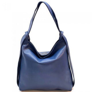 Blue handbag on a white background