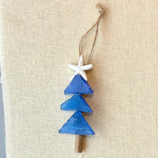 Mini Tree Seaglass Ornament