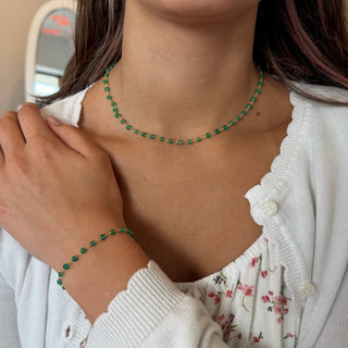 Dainty Gemstone Chain Necklace