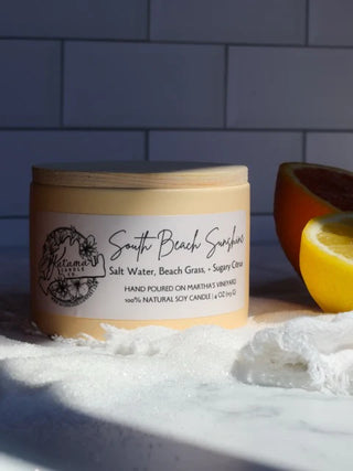 South Beach Sunrise 4oz Soy Candle | Katama Candle Company