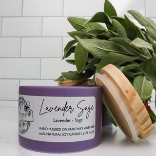 Lavender Sage 4oz Soy Candle | Katama Candle Company