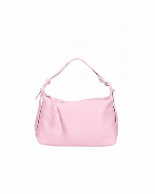Pink handbag  on a white background