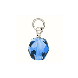 Light Blue Crystal Charm