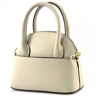 Small Top Handle Italian Leather Bag