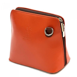 Mini Structured Italian Leather Crossbody Bag