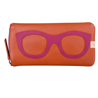 Leather Eyeglass Case with Frame Design
