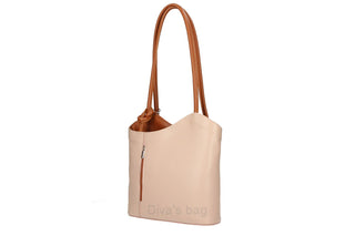 Italian Leather Convertible Backpack & Tote, Stylish