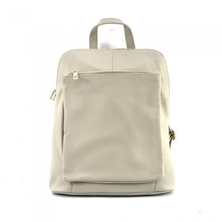 Rectangular shaped Small Italian Leather Backpack
