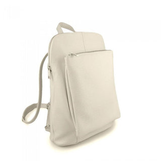 Rectangular shaped Small Italian Leather Backpack