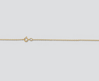 14k Gold Classic Rope Chain Necklace, 16"