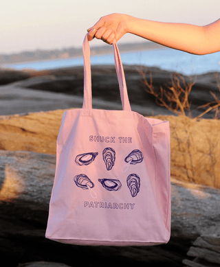 Oyster Tote Bag - Shuck the Patriarchy