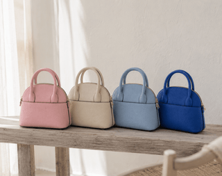 Small Top Handle Italian Leather Bag