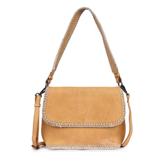 Tan Handcrafted Leather Shoulder Bag & Crossbody