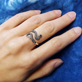 Adjustable Octopus Ring, Sterling Silver