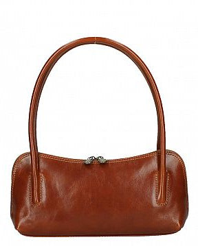 Brown handbag on a white background 
