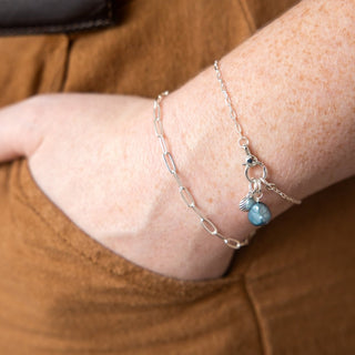 Blue Freshwater Pearl Charm