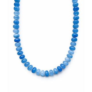 Hydrangea Blue Smoothie Beaded Necklace