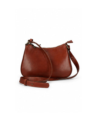 Italian Leather Structured Shoulder Bag