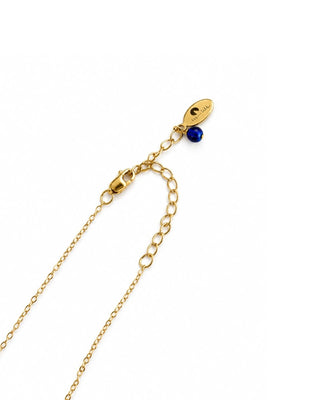 Cobalt Blue Seaglass Stack Pendant Necklace