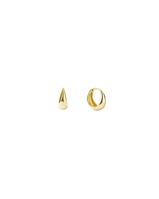 Teardrop Huggie Hoop Earrings