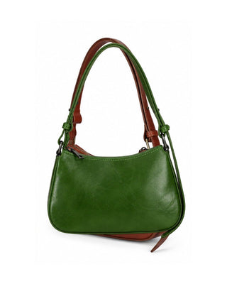 Italian Leather Structured Shoulder Bag