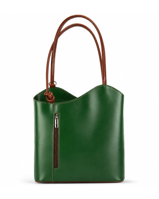 Italian Leather Convertible Backpack & Tote Bag