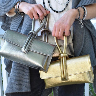 Royal Blue Modern Leather Clutch & Crossbody