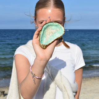 Martha's Vineyard Oyster Jewelry Dish, Collaboration with Grit and Grace and Laura Lobdell