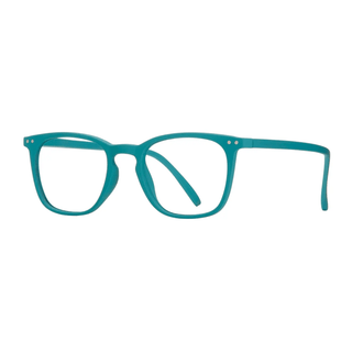 Turquoise Square Blue Light Filtering Eyeglass Readers