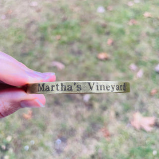 Martha's Vineyard Bangle Bracelet, Brass