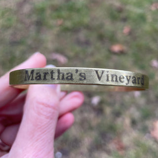 Martha's Vineyard Bangle Bracelet, Brass