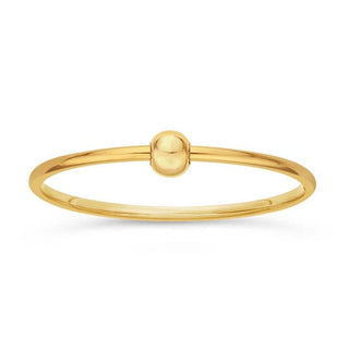 Tiny Bead Spinner Stacking Ring, Gold Fill