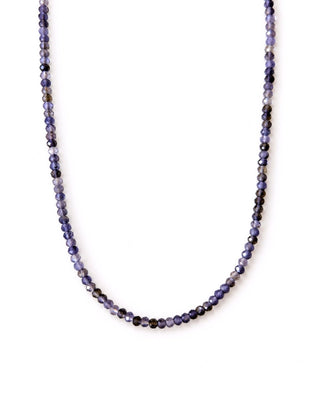Iolite Charm Holder Necklace