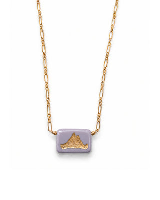 Martha's Vineyard Lavender Island Pendant Necklace