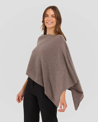 Portobello 100% Cashmere Poncho