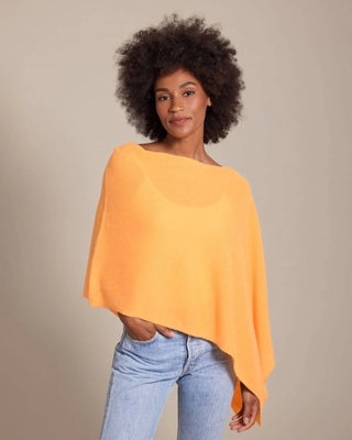 Tangerine 100% Cashmere Poncho